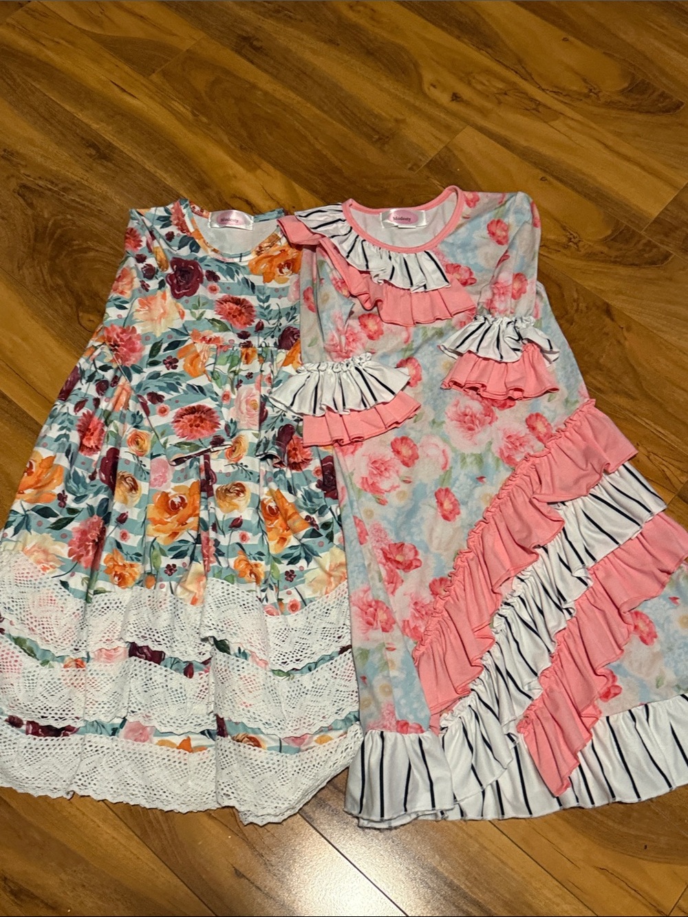 Girls Floral Ruffle Dress Lot - Pink & Multicolor